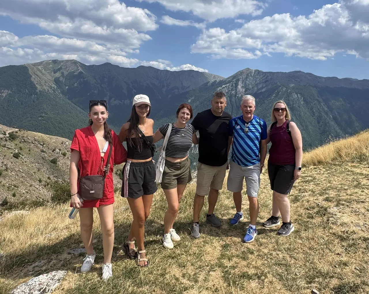 Guests with Balkland on a scenic route