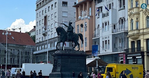 ban josip jelacic square, zagreb croatia, tour of the balkans